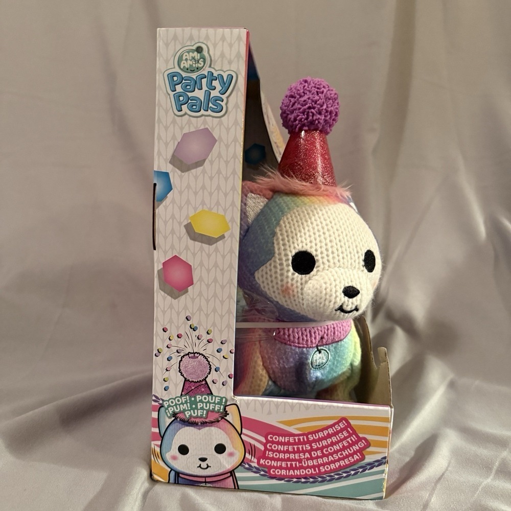Ami Amis Party Pals Rainbow Puppy Kids Toy Rainbow Excellent Interactive Music - Picture 3 of 6